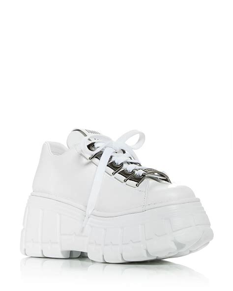 miu miu platform sneaker|miumiu sneakers for women.